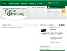 Tablet Screenshot of customadvertising.com
